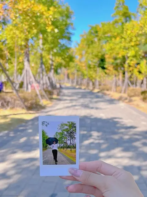 Polaroid photo taken at BTS filming site