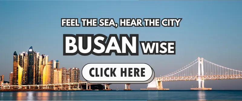 busan travel blog title image with gwangalli bridge and skyline-busanwise