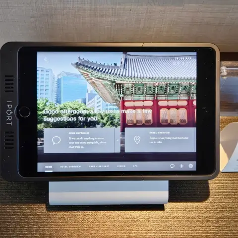 Four Seasons Seoul Review in-room iPad control system