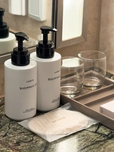 byredo amenities at paradise hotel busan bathroom counter