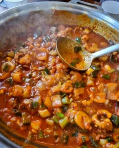 Gaemijib Haeundae bubbling nakgopsae stew with seafood and scallions