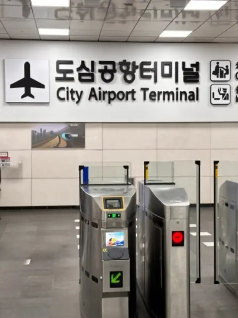 Incheon Airport to Seoul Station AREX City Airport Terminal entrance