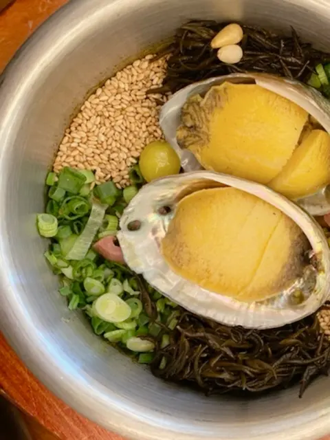 Abalone sotbap from Mipojip Haeundae