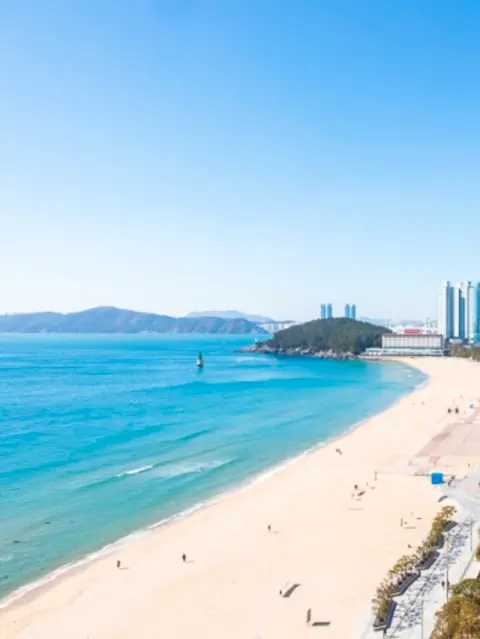 haeundae beach ocean view from paradise hotel busan room