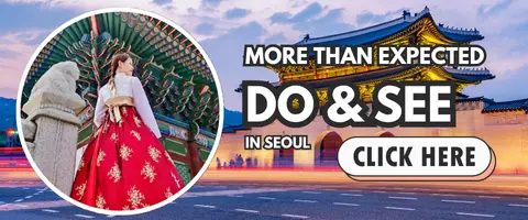 Hanbok-clad tourist visiting Gyeongbokgung Palace in Seoul