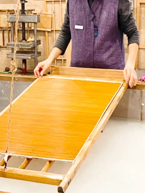 Traditional hanji making on a Jeonju day trip