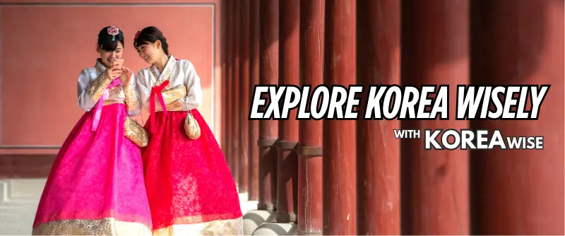 Korea travel blog header with traditional palace - KOREAwise