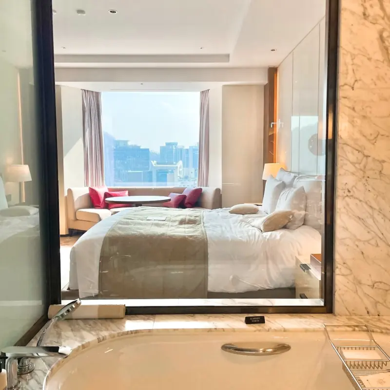 Executive Tower room interior at Lotte Hotel Seoul Review