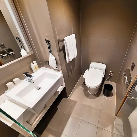 Bathroom facilities at L7 Hongdae