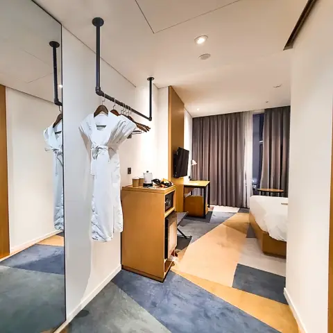 Hallway view of Standard Room at L7 Hongdae Review